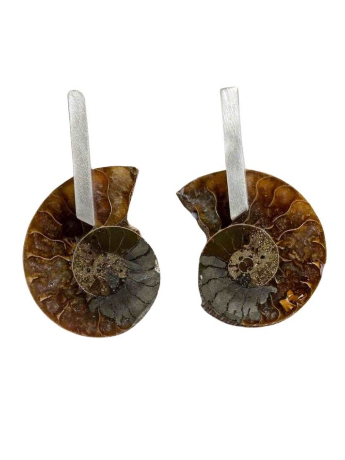 Hoa Tai Vỏ Sò Brown Ammonite – Lore Segers Jewels