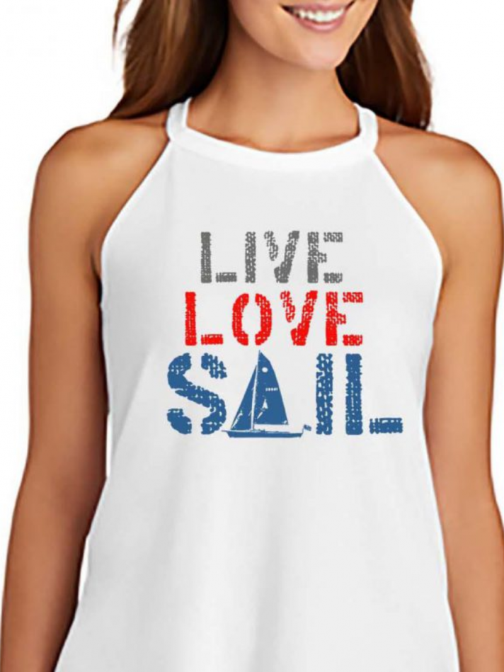 Áo Rocker Tank Thiết Kế Chữ Live Love Sail – CP Coastal