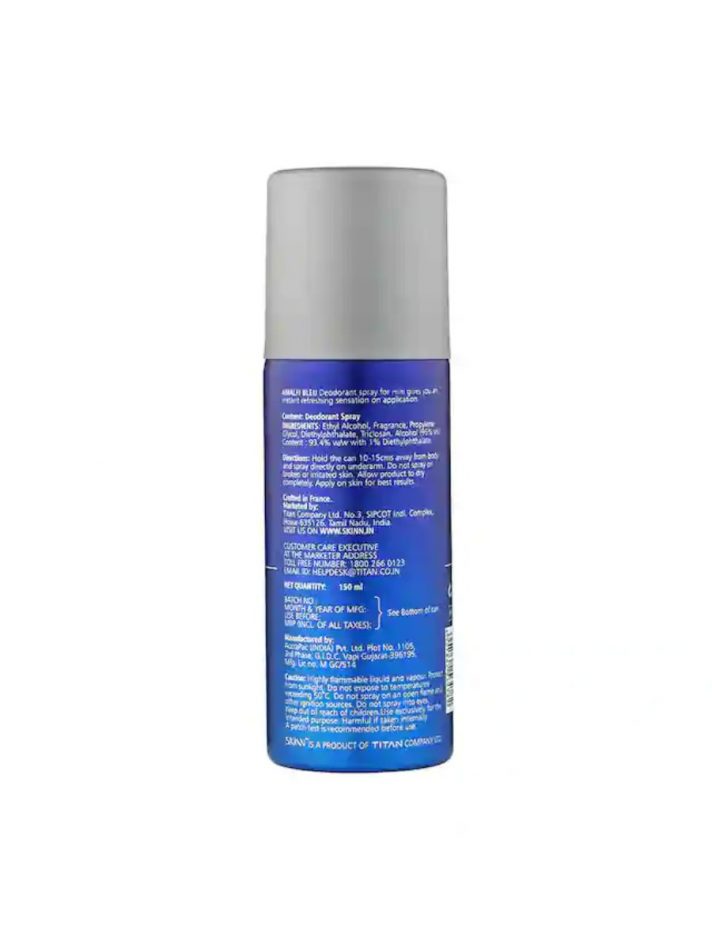 Xịt Khử Mùi Dành Cho Nam Skinn Amalfi Bleu – Skinn By Titan – 150ml