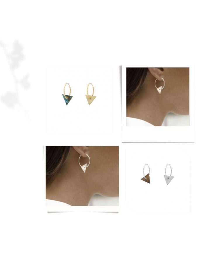 Hoa Tai Tam Giác Triangle 04 – Lore Segers Jewels