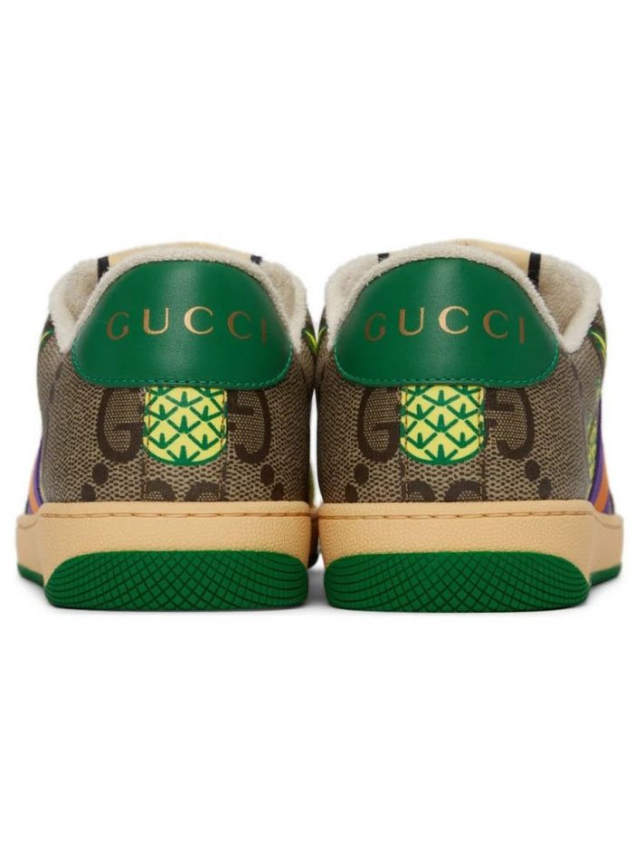Giày Thể Thao Nam Gucci Screener Pineapple-Print GG-Logo Trainers – Gucci
