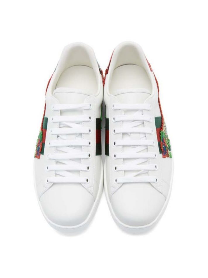 Giày Thể Thao Gucci White Dragon Ace Sneakers Màu Trắng – Gucci