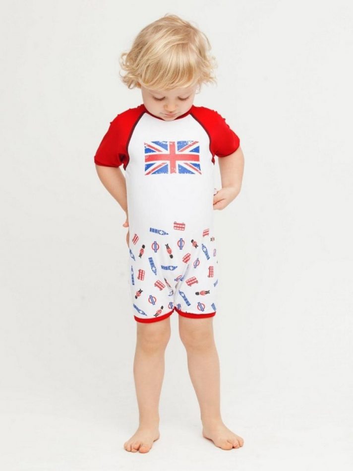 Đồ Bơi Một Mảnh Chống Tia UV Cho Bé Trai I Love London Sunsuit – Elly La Fripouille