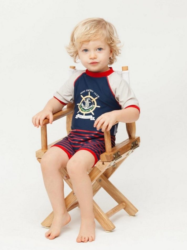 Đồ Bơi Một Mảnh Chống Tia UV Cho Bé Trai Mini Yacht Club Sunsuit – Elly La Fripouille