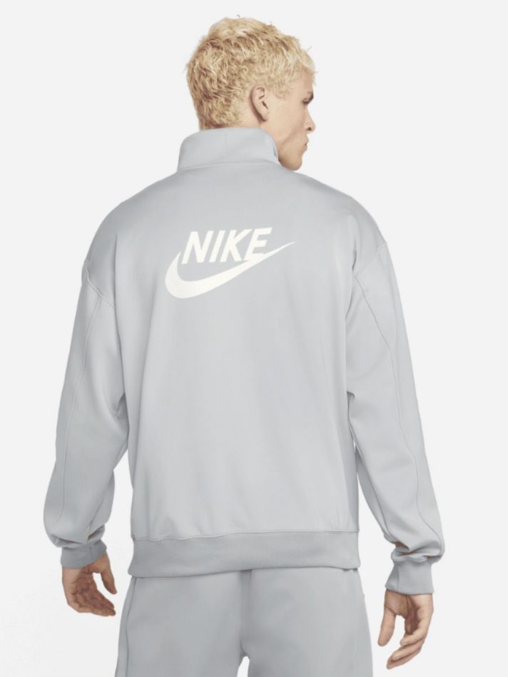 Áo Nike Back Alphabet Logo Printing Half Zipper Milky Gray – Nike