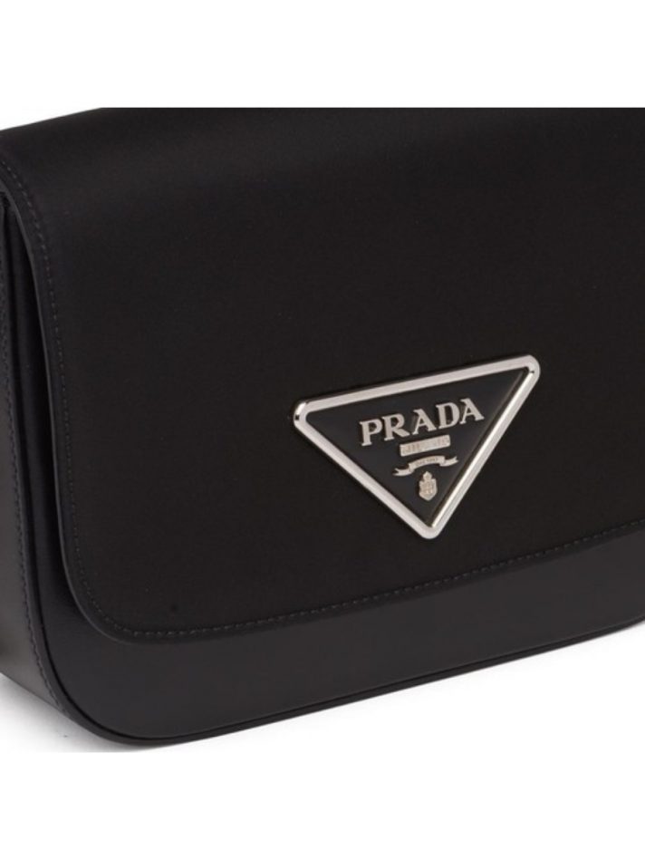 Túi Đeo Vai Nylon And Leather Identity Shoulder Bag Màu Đen – Prada