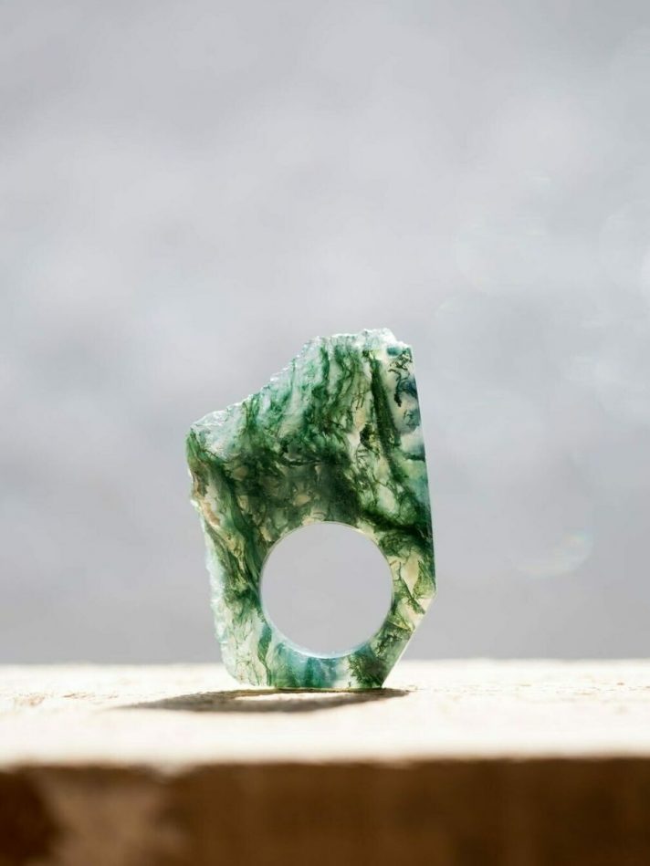 Nhẫn Đá Solid Mossagate 02 – Lore Segers Jewels