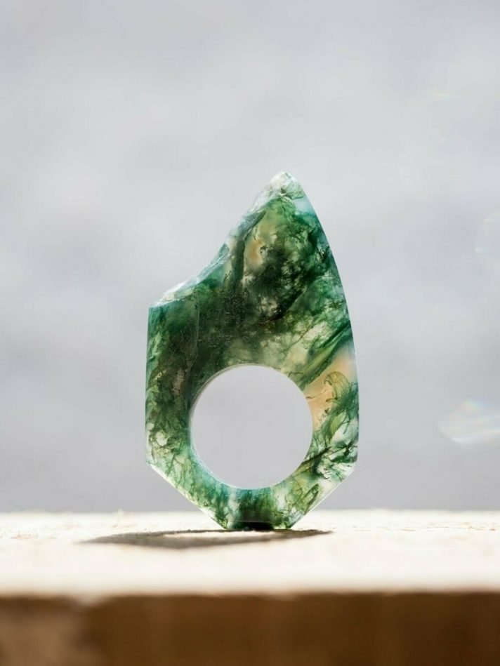 Nhẫn Đá Solid Mossagate 04 – Lore Segers Jewels