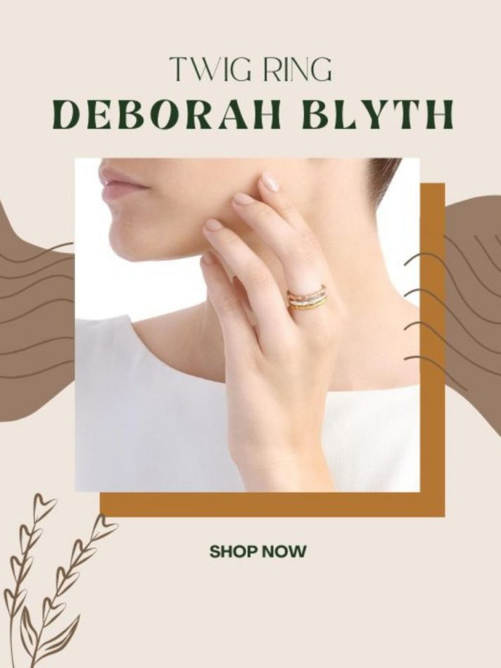 Nhẫn Twig Mạ Vàng – DEBORAH BLYTH