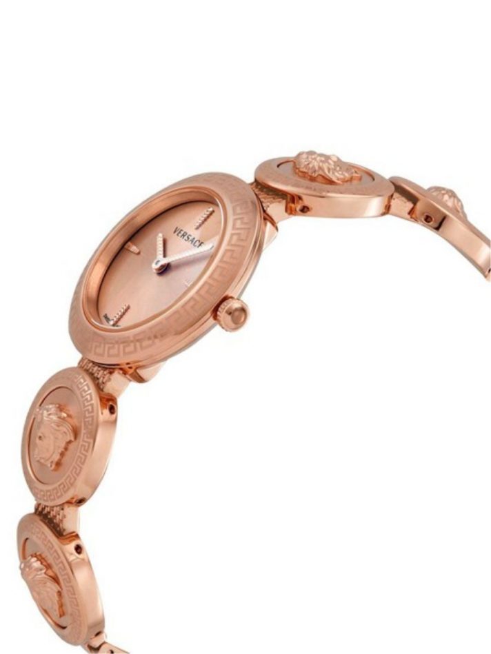 Đồng Hồ Nữ Versace Medusa Stud Icon Quartz Ladies Watch VERF00918 Màu Vàng Hồng – Versace