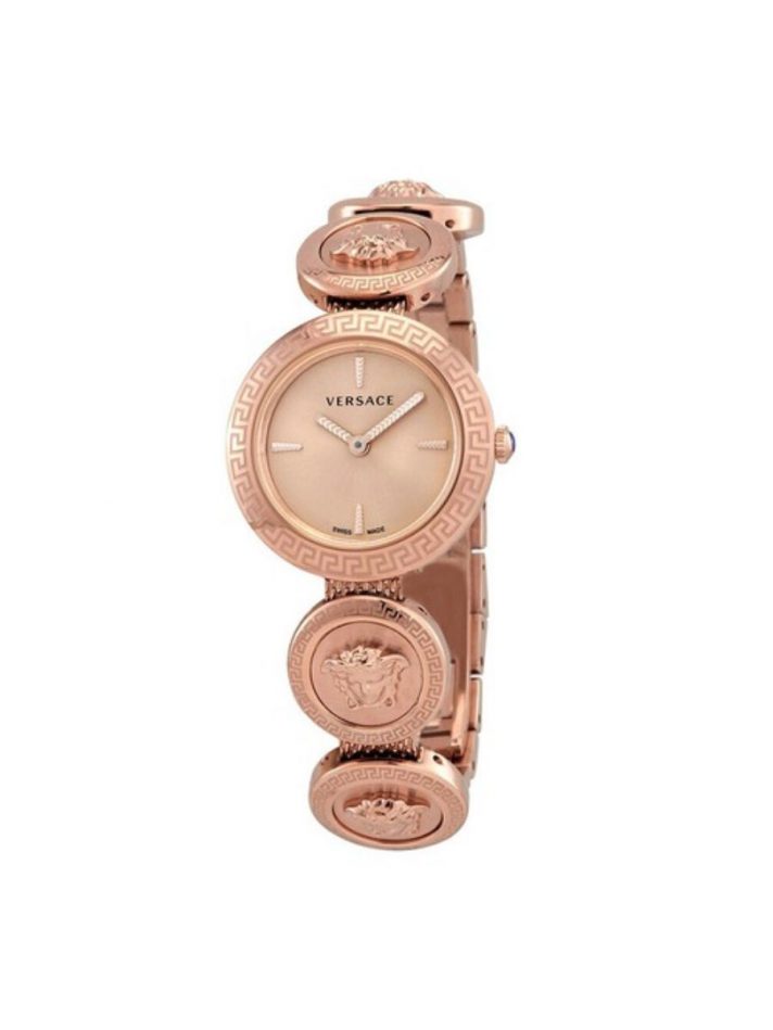 Đồng Hồ Nữ Versace Medusa Stud Icon Quartz Ladies Watch VERF00918 Màu Vàng Hồng – Versace